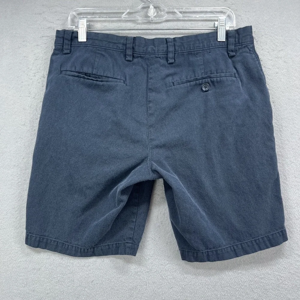 Banana Republic Shorts Mens 33 Blue Aiden Flat Front Chino Casual Summer Preppy